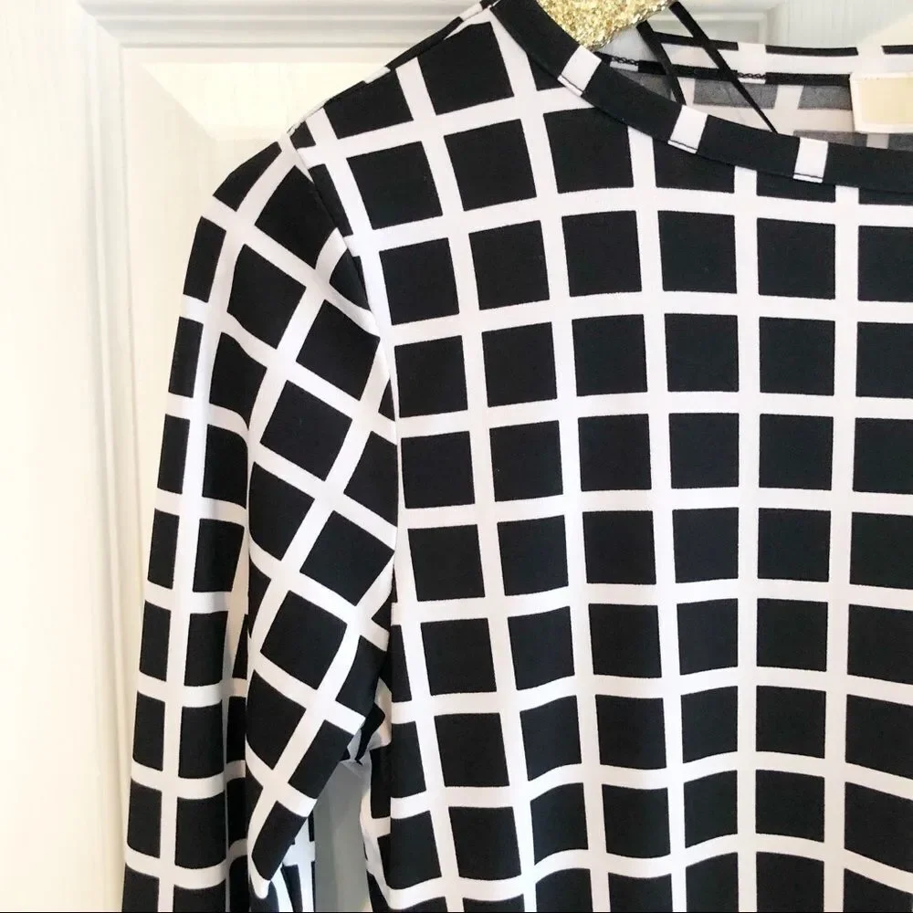 Michael Michael Kors Windowpane 3/4 Dress - Picture 4 of 7